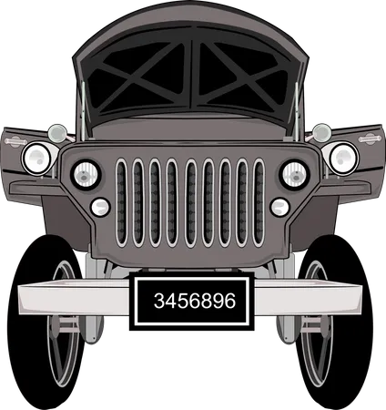 Voiture classique  Illustration