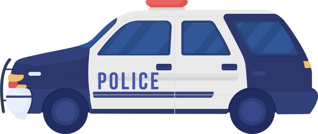 Voiture de police  Illustration