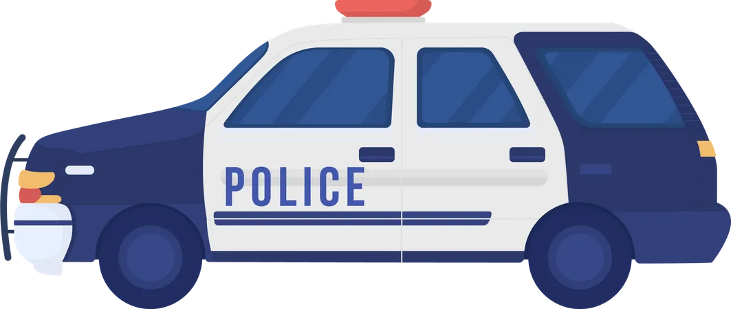 Voiture de police  Illustration