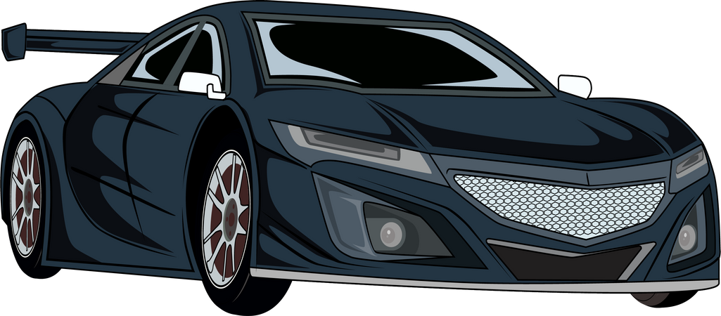 Voiture de sport moderne  Illustration