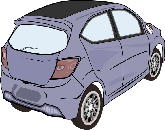 Voiture moderne  Illustration