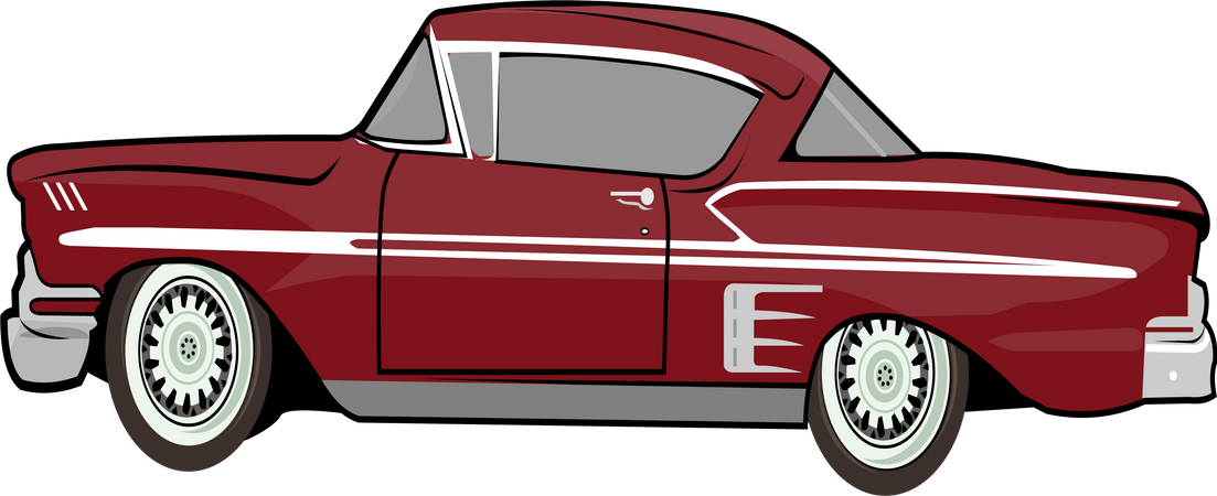 Voiture rétro  Illustration