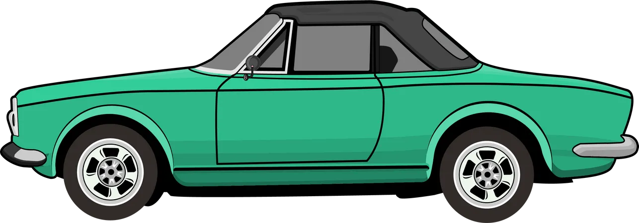 Voiture rétro  Illustration