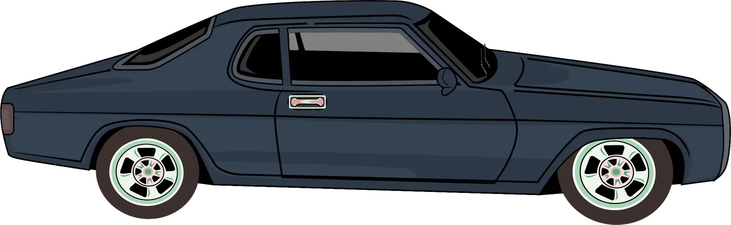 Voiture rétro classique  Illustration