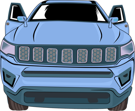 Voiture 4x4 moderne  Illustration