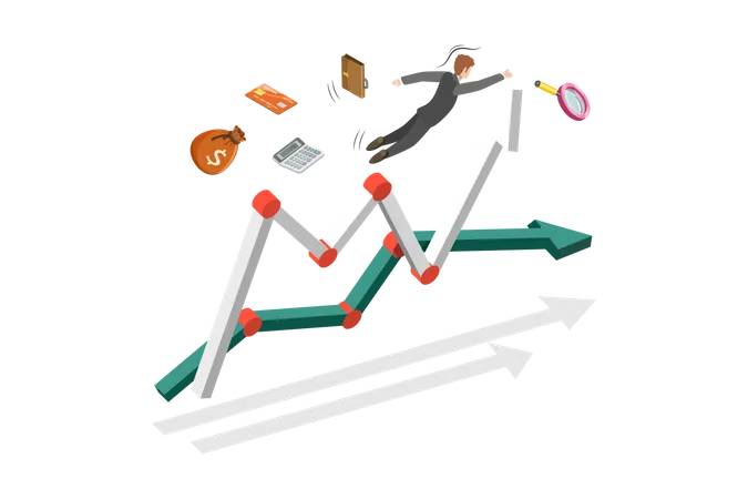 Volatilité des marchés boursiers  Illustration