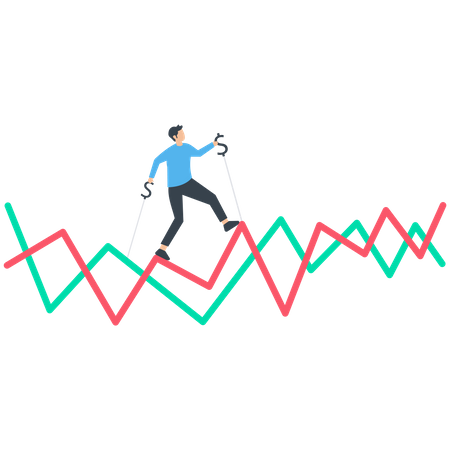 Volatilité des marchés boursiers  Illustration