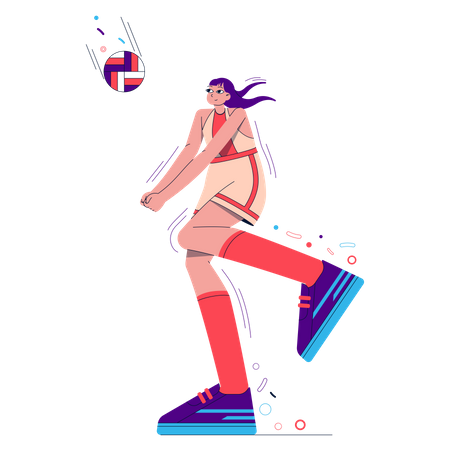 Voleibol femenino  Ilustración