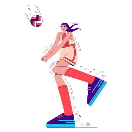 Volley-ball féminin  Illustration