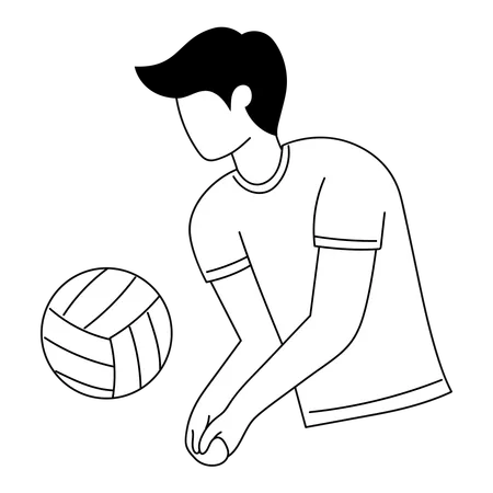 Volley ball  Illustration