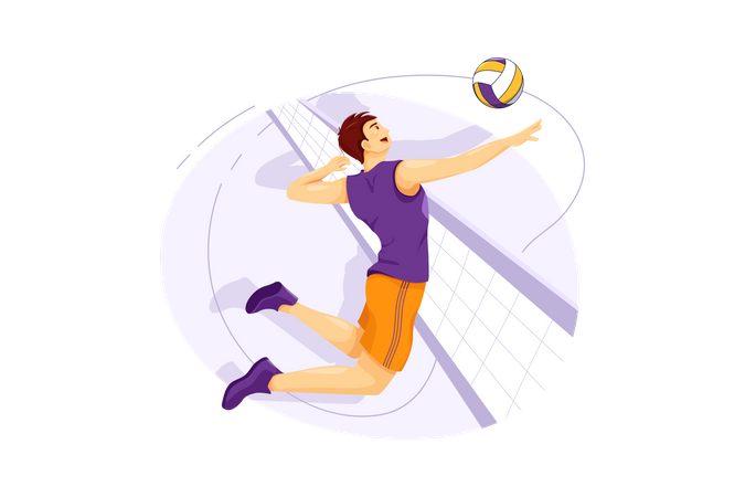 Volleyball player Illustration