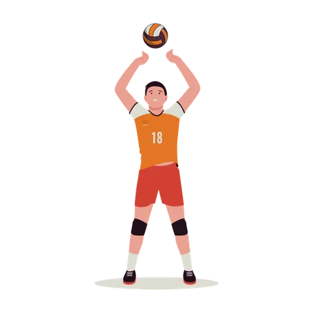 Volleyball player  Illustration