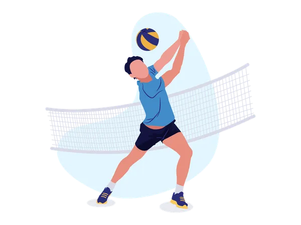 Volleyball_player_boy  Illustration