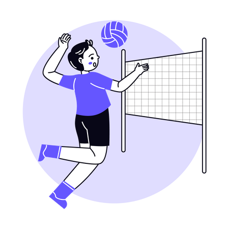 Volleyball Player  Illustration