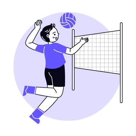 Volleyball Player  Illustration