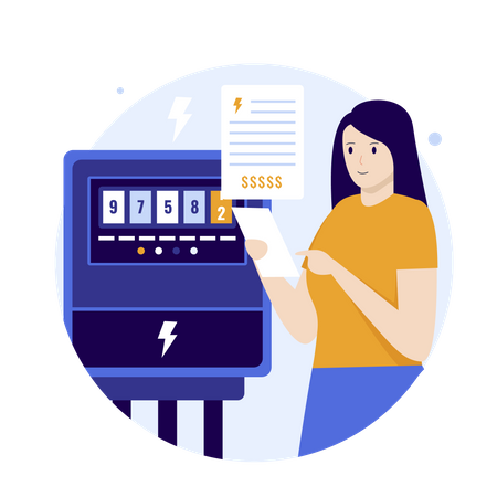 Voltage Meter  Illustration