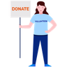 illustration for volunteer woman