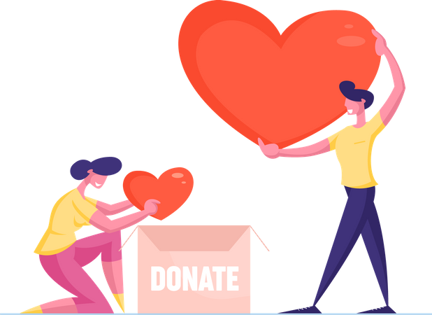 Volunteering and Charity Illustration