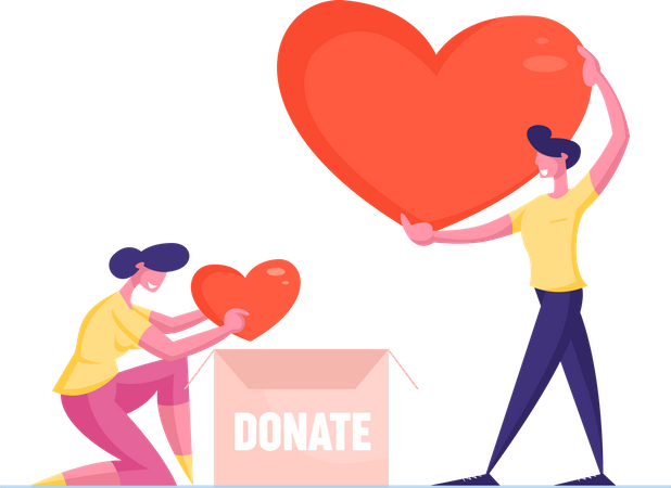 Volunteering and Charity  Illustration