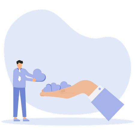 Volunteering and unity and solidarity Support people global charity community social donation  Illustration