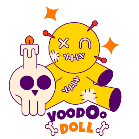 Voodo Doll Illustration Illustration