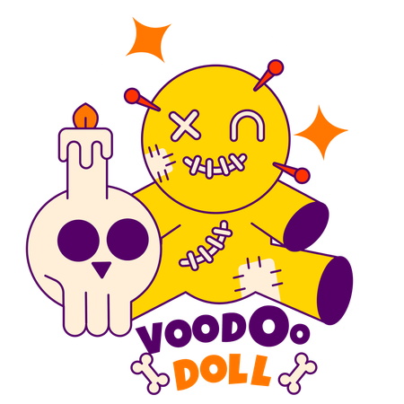 Voodo doll  Illustration