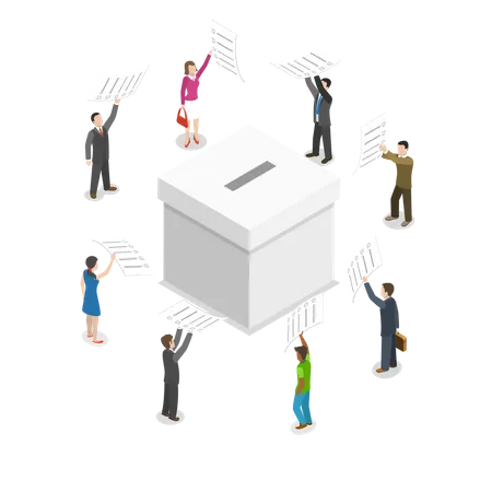 Votação eleitoral  Ilustração