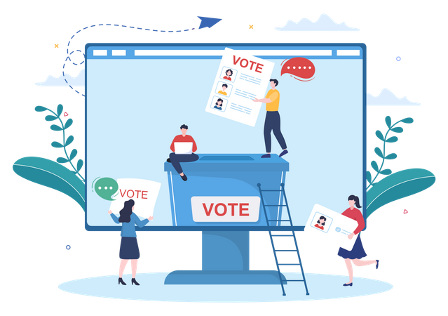 Votação on-line  Ilustração