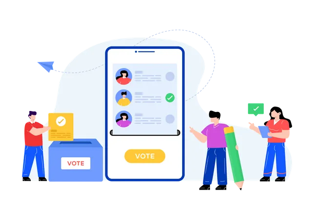 Votación en línea  Ilustración