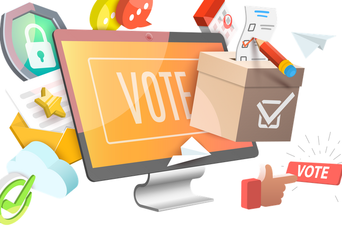 Votación en línea  Ilustración