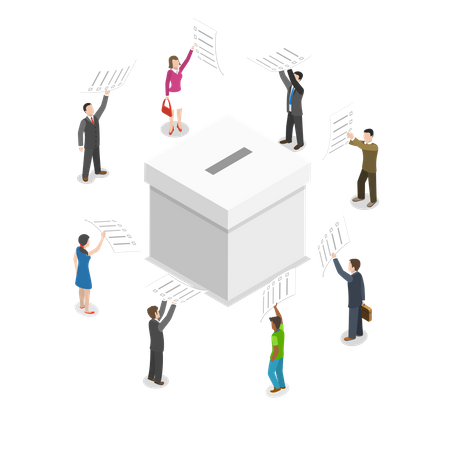 Vote électoral  Illustration