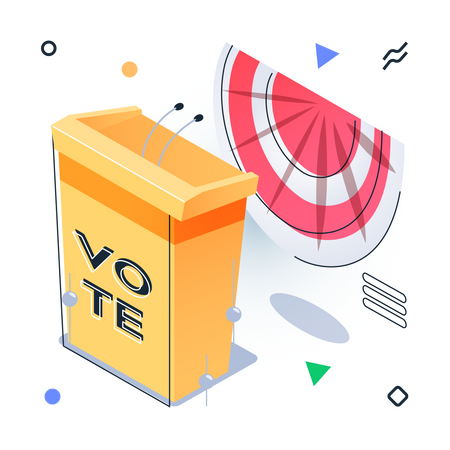 Vote Podium  Illustration
