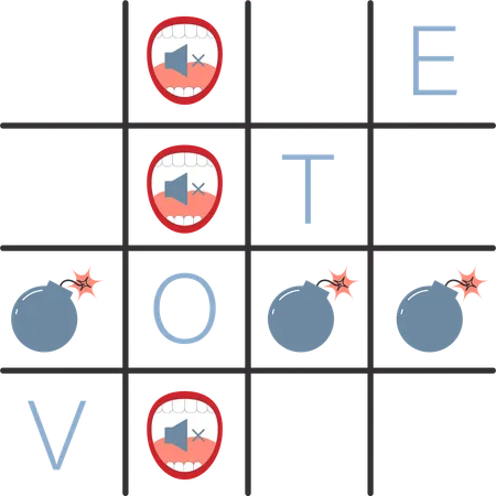 Vote puzzle  Illustration