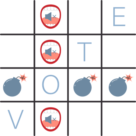 Vote puzzle  Illustration