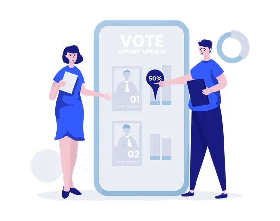Vote survey report  Illustration