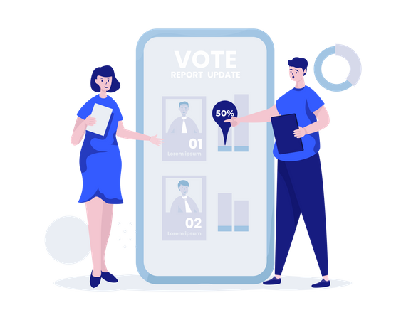 Vote survey report  Illustration