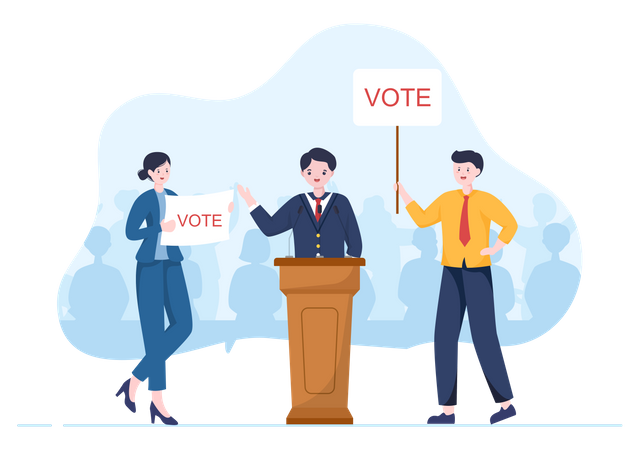 Vote Us  Illustration