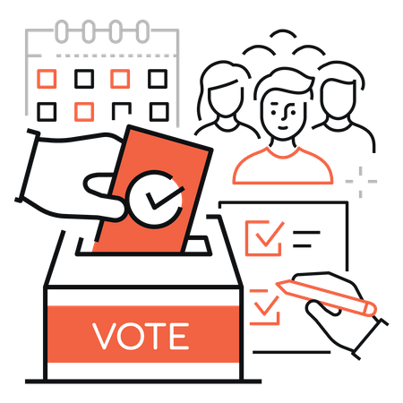 Voting Ballot  Illustration