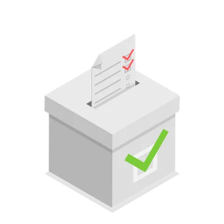 Voting Box  Illustration