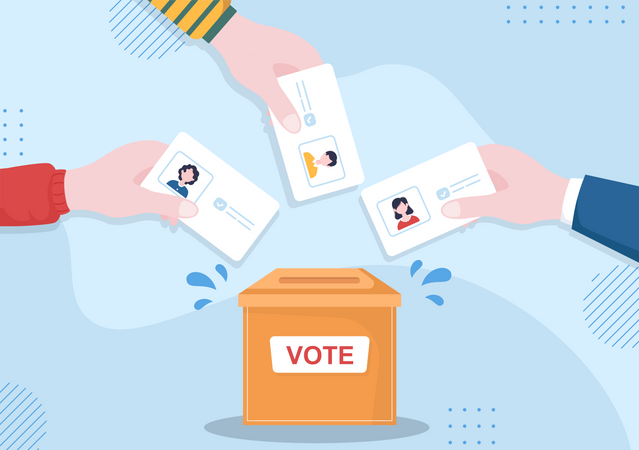 Voting box  Illustration