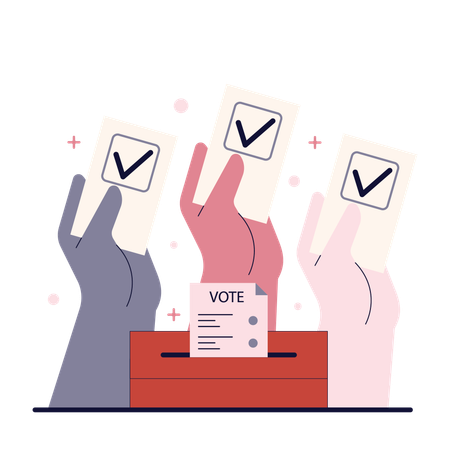 Voting chits  Illustration