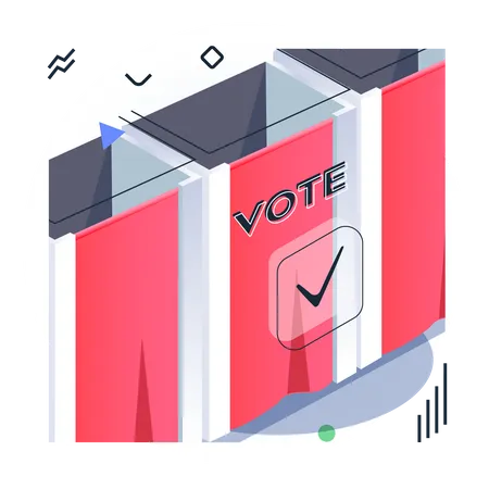 Voting Room  Illustration