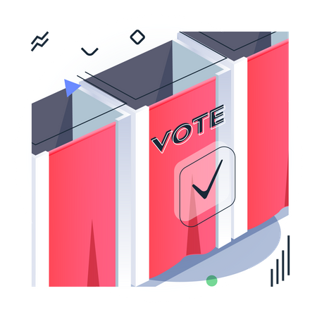 Voting Room  Illustration