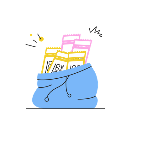 Voucher Bag  Illustration