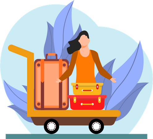 Emballage de voyage  Illustration