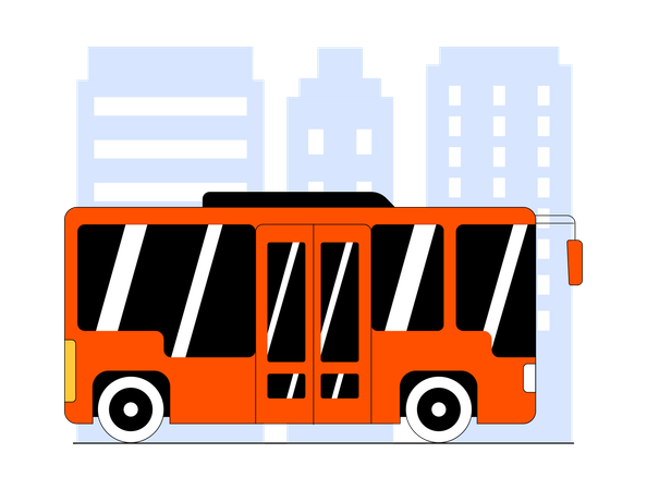 Voyage en bus  Illustration