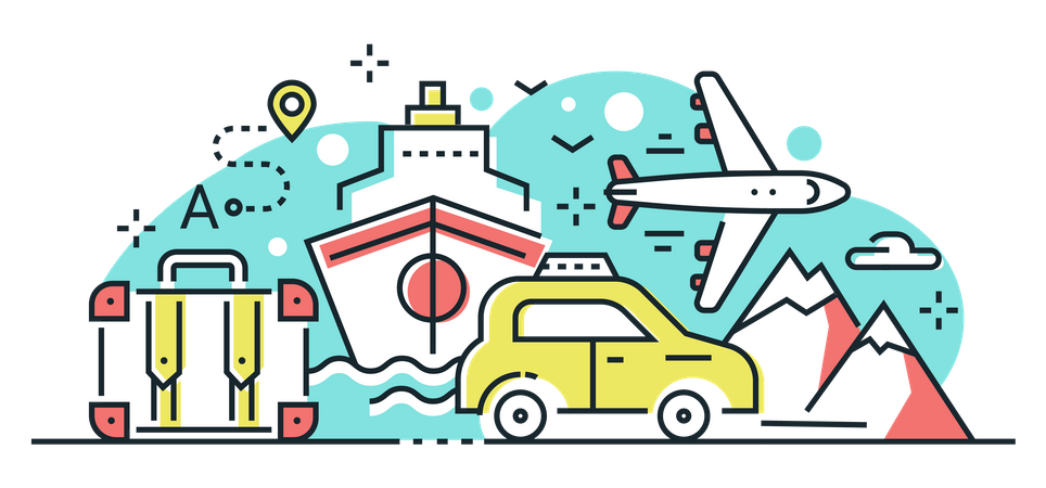 Voyage et tourisme  Illustration