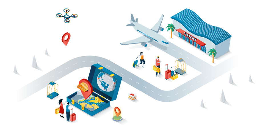 Voyage Vacances  Illustration