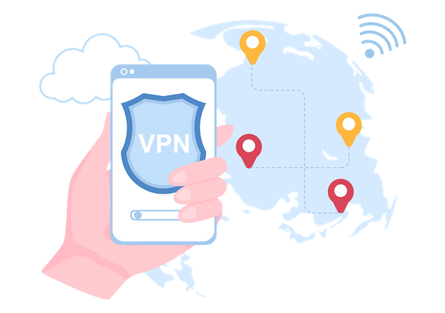 VPN App Illustration