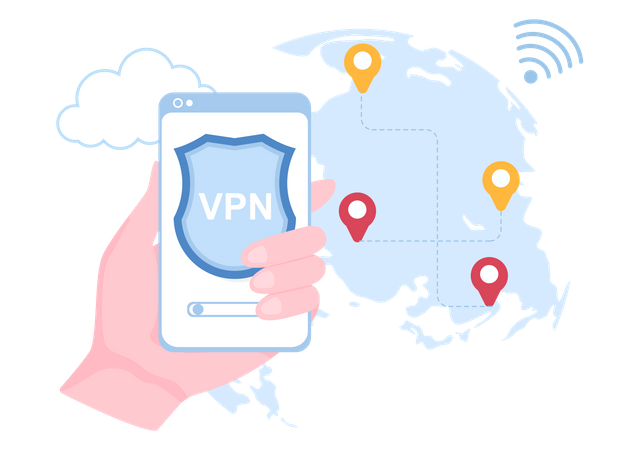 VPN App  Illustration